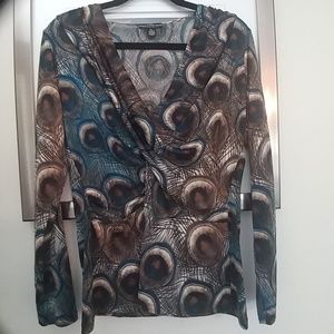 Peacock Pattern Blouse